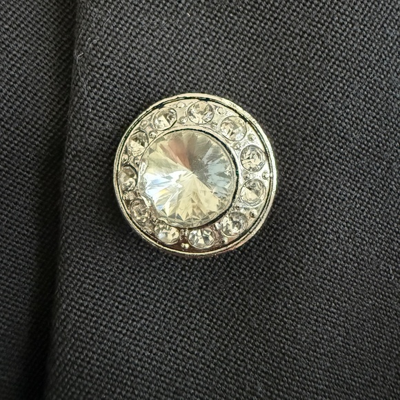 ALESSANDRA RICH Black wool pleated skirt - Picture 3 of 5